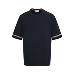 【今日特価】Thom Browne 25ss カフ三色ストライプ ショートスリーブ