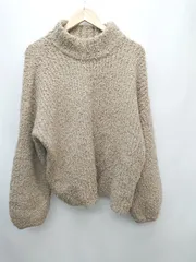 ◇ SLY スライ ゆったり ボリュームスリーブ 長袖 ニット セーター サイズFREE ベージュ系 レディース P  【1310020002922】