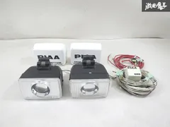 【ストア出品】 PIAA 汎用 プロジェクター フォグ フォグランプ フォグライト クリア ガラスレンズ 角目 左右セット 即納 棚27-2