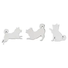 【迅速発送】Catland 犬 ステッカー エンブレム 柴犬 車 エンブレムチャーム イヌ かわいい カーステッカー プレートステッカー かっこいい おしゃれ 3D 金属製 防水 デカール シール ラベル 車用 バイク 自転車 スーツケース 装飾 カスタム パ