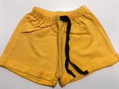 子供用　黄　半ズボン　ひも付き　34