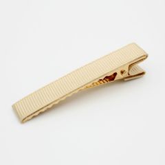 【4個パック】グログランリボン 仕上げ ヘアクリップ 金色金具 約60mm sgy-1103-bg-4p