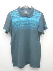 ◇ adidas アディダス 薄生地 スポーツ 半袖 ポロシャツ サイズXO ネイビー系 メンズ P  【1310020015458】