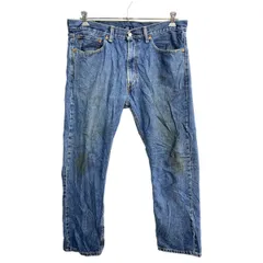 Levi's 505 デニムパンツ W36 リーバイス レギュラーフィット ビッグサイズ インディゴ ブルー メキシコ製 古着卸 アメリカ仕入 2401-753