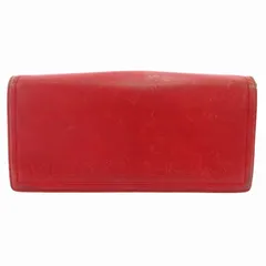 ヴァレンティノ ガラヴァーニ VALENTINO GARAVANI 二つ折り長財布 ウォレット ロゴ ガマ口 フラップ レザー 赤 レッド /GVのサムネイル