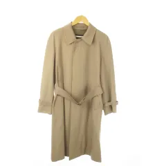 バーバリープローサム　ステンカラーコート　バーバリーズ　ノバチェック　ベージュ 美品】Burberry's ステンカラーコート ノバチェック ベージュ