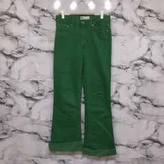 ザラ　ZARA レディース　カラー　デニム　【36】　緑　グリーン　ジーンズ　ジーパン　シンプル　オシャレ　定番　かっこいい　かわいい