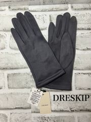 ✨新品・未使用✨ ベルベット風フェイクスエードグローブ｜DRESKIP｜グレー