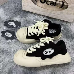 Ocai スニーカー y2k smileスニーカー ブラック