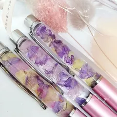 ハーバリウムボールペン ドライフラワー 3本セット HBS044 ハンドメイド ★