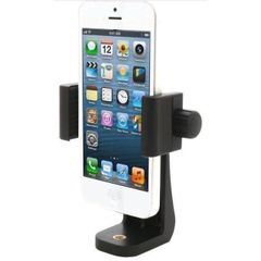 [スマホホルダー 三脚用 スマホクリップ コールドシュー付 360度回転