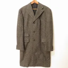 #wnc ポールスミス PaulSmith コート チェスターコート M 茶系 カシミア混 アンゴラ混 ツイード 日本製 美品 メンズ [938295]のサムネイル