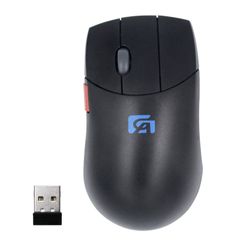 Shengshou 5ボタン マウス ワイヤレス 独立スクロールボタン カスタム マクロ定義ボタン 3DPIモード 800～1600DPI 高精度 ボタンを調整可能 4つボタン スクロールホイール付き 3DCG CAD CAM に最適 (黒)