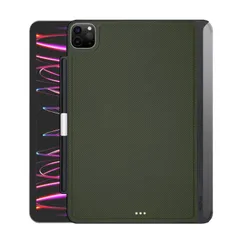 グリーン [Haflyer]iPad Pro 11 インチ ケース (2022/2021/2020/2018モデル) iPad Air 5 ケース iPad Air4 10.9 インチ 第5/4世代 2022/2020モデル Pencil収納 PUレザー製 カ