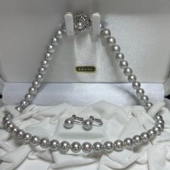 極美品✨タサキ 42.5㎝ 7.0-7.5mm SV イヤリング K18WG - メルカリ
