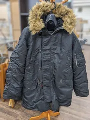 ◇アルファインダストリーズ モッズコート N-3B ブラック