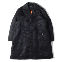 Calvin Klein カルバンクライン コート サイズ:34 17AW ベルテッド ナイロン サテン パテッド ステンカラー コート TRENCHCOAT 74MWCA18 中わた 205w39nyc ネイビー 紺 イタリア製 アウター ジャケットのサムネイル