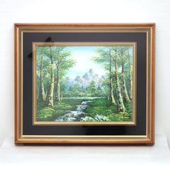 中村勝之「光さす谷」 絵画 油絵 油彩画 風景画 F4 - メルカリ