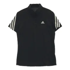 サイズ：M ADIDAS GOLF アディダスゴルフ GU8757 半袖ポロシャツ  ブラック系 [240101328882]# ゴルフウェア レディース ストスト