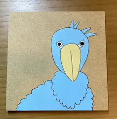 Amazon.co.jp: ハシビロコウ 絶滅危惧種 鳥 原画 エキゾチック
