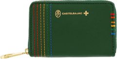 新品 ショッパー袋付き CASTELBAJAC カステルバジャック シェスト コインケース 027601 グリーン ユニセックス バジャック ゴルフ レザー  本革 小銭入れ
