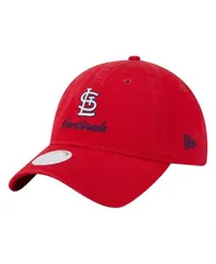 【送料無料】 ニューエラ レディース 帽子 アクセサリー Women's Red St. Louis Cardinals Preppy Team 9TWENTY Adjustable Hat Red