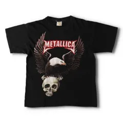 古着 00年代 Metallica メタリカ 鷲柄 イーグル柄 ドクロ柄 スカル柄 バンドTシャツ バンT メンズM相当/evb029629