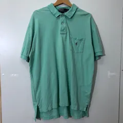 Polo by Ralph Lauren/ポロバイラルフローレン 90年代 半袖ポロシャツ ポニー刺繡 ビンテージ フィリピン製 メンズ XL ミントグリーン
