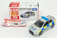 タカラトミー トミカ赤箱中国製 三菱 ランサーエボリューションX 英国警察仕様/新車シール付き 39