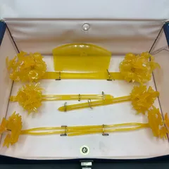 ケースあり かんざし べっ甲風 花嫁かんざし 櫛 日本髪 和装 花魁 蝶 レトロ