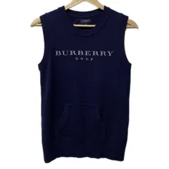 希少 タグ付き バーバリーブラックレーベル シルク混ニットベスト