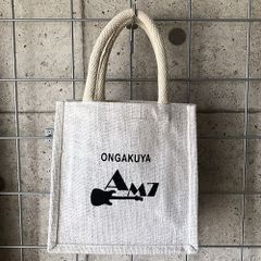 AM7 ジュートトートバッグ - ホワイト／オリジナル商品