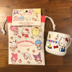ハローキティ　コップ　巾着袋　2点セット　サンリオ