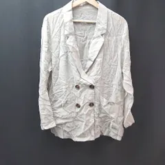 ◇ classicalelf フロントボタン 薄手 春夏向け 大人カジュアル 長袖 ブラウス サイズM グレー レディース E  【1309250033493】