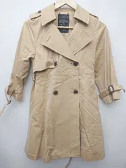 ◇ ◎ MAISON DE REEFUR リーファー 梨花 シンプル 通勤 通学 長袖 トレンチ コート サイズ38 ブラウン レディース P  【1407260032175】のサムネイル