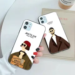 iphone ケース おもしろ LEON 白iPhone 14 14Pro 14Plus 14ProMax ケース 耐衝撃 スマホケース アイフォン カバー 軽量 おしゃれ かわいい 映画 韓国 レオン マチルダ 誕生日 記念日 salect ギフト