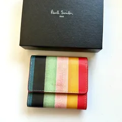 ポールスミス　Paul Smith 三つ折り財布　マルチストライプ　レディース