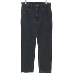 古着 ラスラー RUSTLER ブラックデニム ストレートデニムパンツ メンズw32相当/eaa417205