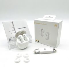 HUAWEI FreeBuds 5 完全ワイヤレスイヤホン Bluetooth オープンイヤー インイヤー型 ノイズキャンセリング ハイレゾ認証取得 迫力のある低音 アダプティブEQ 優雅な曲線デザイン IP54準拠 セラミックホワイト