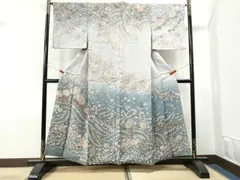 平和屋着物●訪問着　作家物　手描き　絞り　辻が花　暈し染め　正絹　逸品　CAAS7316yc