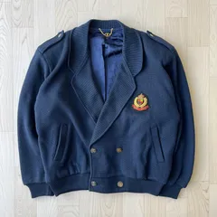 Roberta di Camerino ヴィンテージ 紺色 ニット ジャケット カーディガン