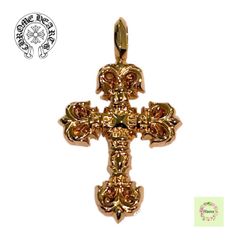 【新品未使用】CHROME HEARTS クロムハーツ 22k CHARM FILIGREE CROSS TINY GLD タイニー フィリグリークロス ネックレス トップ チャーム 8.2g 保証書無修正 プレゼント