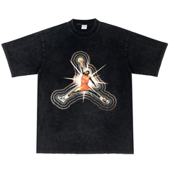 マイケル ジョーダン Michael Jordan MJ NBA 半袖 Tシャツ ヴィンテージ加工 コットン 男女兼用 S～3XL