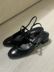 CHARLES & KEITH(チャールズアンドキース) ヒール スリングバック MARY JANE(メリージェーン) パンプス ー 黒 35 ／ 23