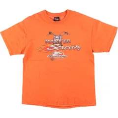 古着 00年代 ハーレーダビッドソン Harley-Davidson HANES 鷲柄 イーグル柄 モーターサイクル バイクTシャツ USA製 メンズL相当/eaa520851