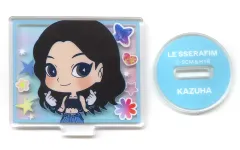【中古】アクリルスタンド・アクリルパネル カズハ/スクエア・上半身 アクリルスタンド 「セガ ラッキーくじ LE SSERAFIM」 C賞