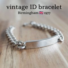 vintage 英国製 シルバー 925 ブレスレット ロンドン 英国 ヴィンテージ 1970's ロンドンインポートマーク シルバー