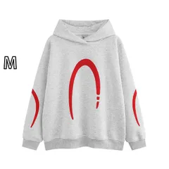 [M]秋冬 コーデ メンズ  服 シンプル ファッション オシャレ 大人 かっこいい 大きいサイズ ストリート 紳士服 アメリカン ストリート プリント ヘビー フード付き スウェットシャツ レディース ゆったり カジュアル パーカー