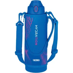 【新着商品】サーモス 水筒 真空断熱スポーツボトル 1.5L ブルーピンク 保冷専用 子供用 ポーチ付き 肩に優しいストラップ FJS-1500F BLP