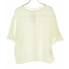 【NOBLESPICKANDSPAN】20051240510020 レーヨンサンドウォッシュハシゴ刺繍五分袖ブラウス